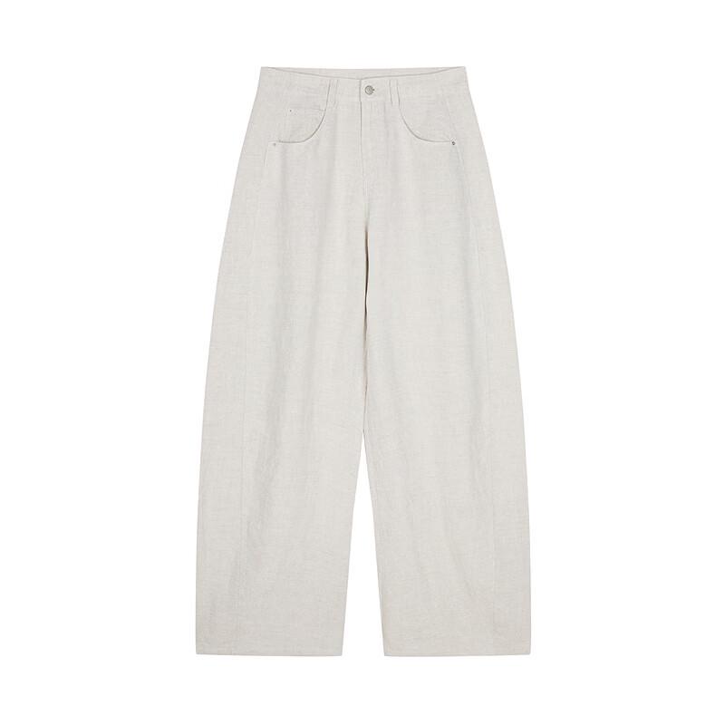 JNBY 2026 Spring Linen Loose Fit Casual Pants