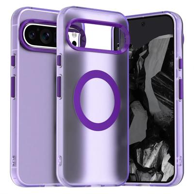 Matt Transparentes Magnetisches Kabelloses Lade-Armor-Magsafe-Case Für Google Pixel 10 9 8 Pro XL 9A Militärisch Stoßfest Candy-Farben Abdeckung