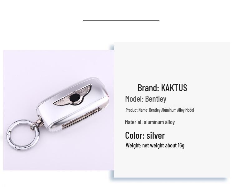 Bentley Schlüsselhülle: Aluminiumgehäuse für Continental, Flying Spur, Mulsanne, Bentayga