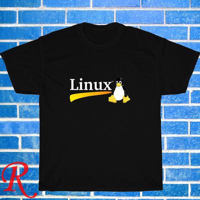 New!  Linux OS Logo Black  Grey  Navy  White Size S-5XL Unisex T-Shirt