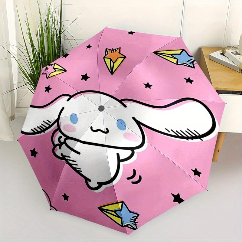 

Cinnamoroll Automatic Opening and Closing Parasol Compact Travel umbrella with 8 Ribs for Women and Men Ideal Birthday/Christmas Gift, Outdo