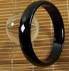 Natural Black Agate and Obsidian Chalcedony Jade Bangle