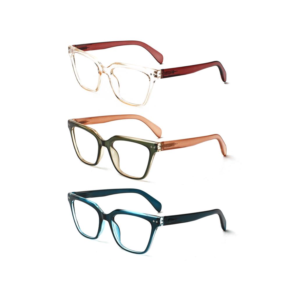 TUREZING Presbyopia Eyeglasses Diopter Glasses Mens and Womens Stylish Square Frames High Definition Optica+l Lenses Diopter 0 To +60