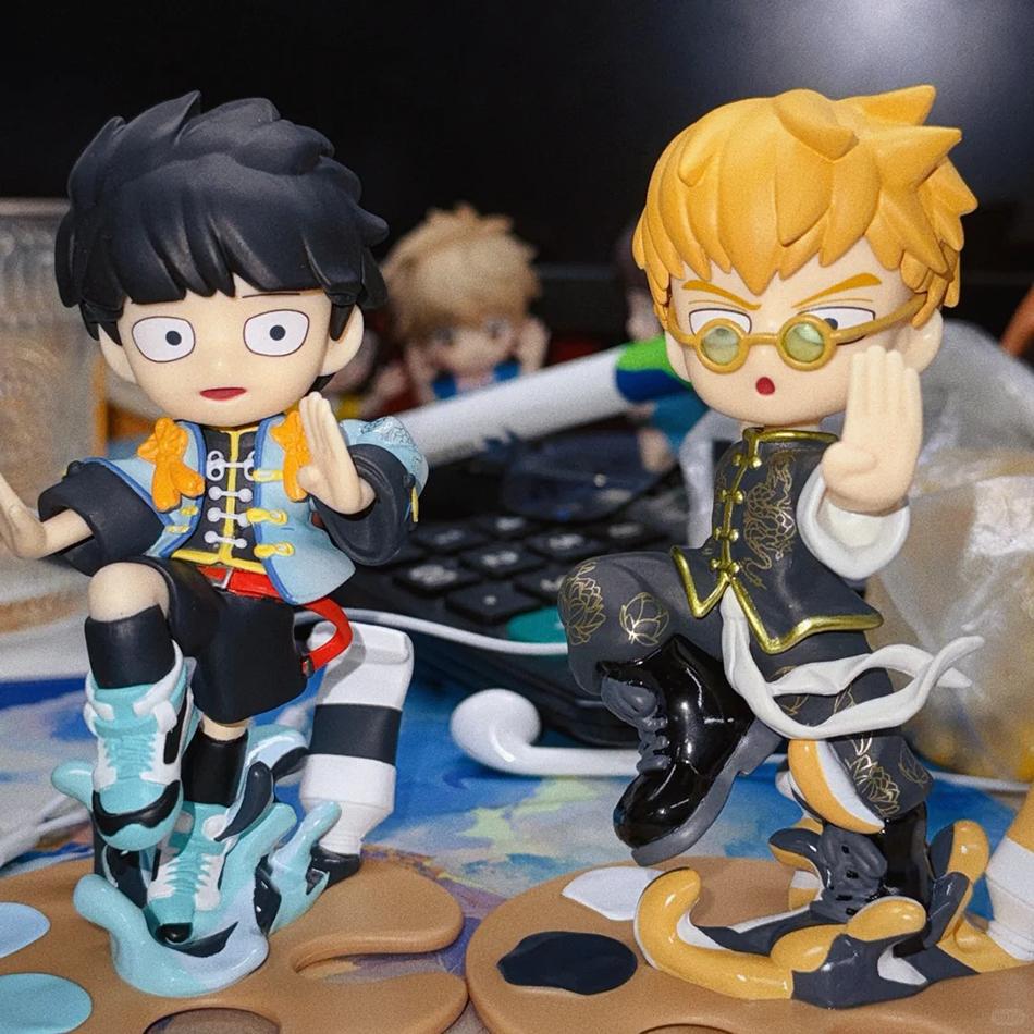 Anime Mob Psycho 100 Figures Gk Reigen Arataka Q Edition Kawaii Figurine Toy Model Doll Desktop Ornaments Collectible Toy