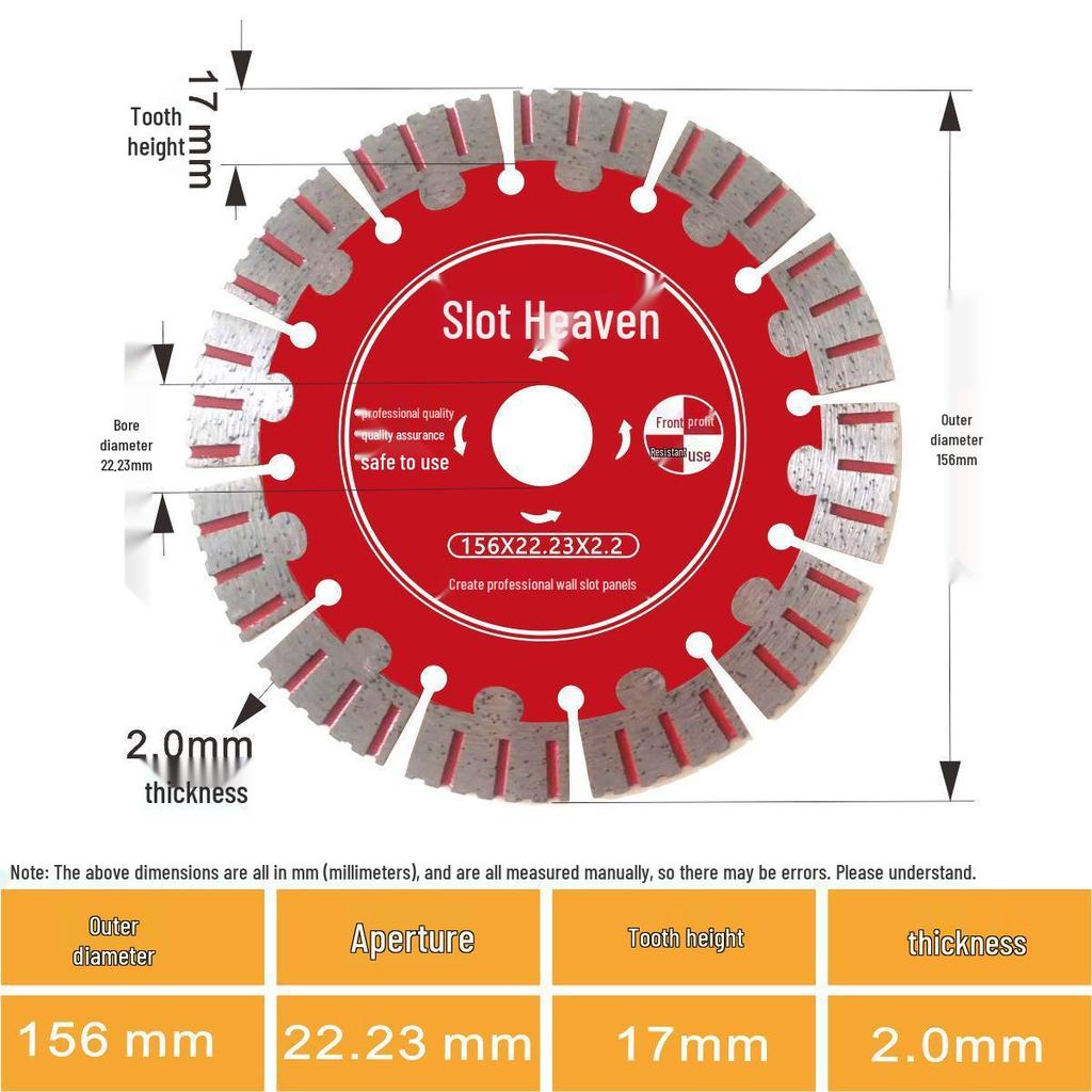 Grooving Diamond Saw Blade - Large Sharp Head for Precision Cutting