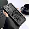 "Snake Head Woman Sandpaper Groove iPhone 15/16/17 Case”