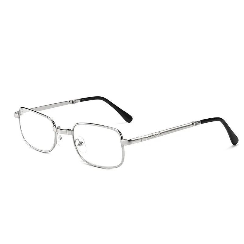 Portable Metal Foldable Reading Glasses Ultralight Men Business Presbyopia Glasses Eyewear with Random Case +1.0 to +4.0 Oculos