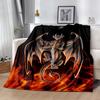 Gothic Style Blanket Warmthful Decor Perfect for Seaside Office Chair Livingroom Four Seasons Multipurpose Playful Design