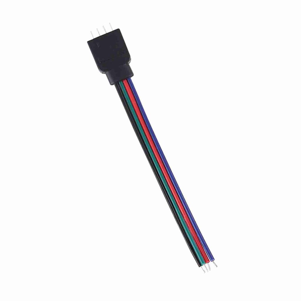 20pcs 4 Pin Cable Connector Wires for 5050 3528 3014 RGB LED Strip Lights 10cm Length Male