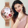 Mesh Belt Fashion Women Watch Rose Gold Bracelet Wrist Watches China Style Clock