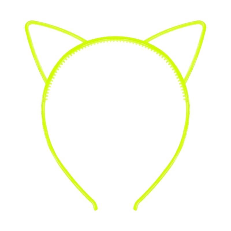 Adult Luminous Hairband Cat Ear Shape Hairband Halloween Style Teens Hair Hoop