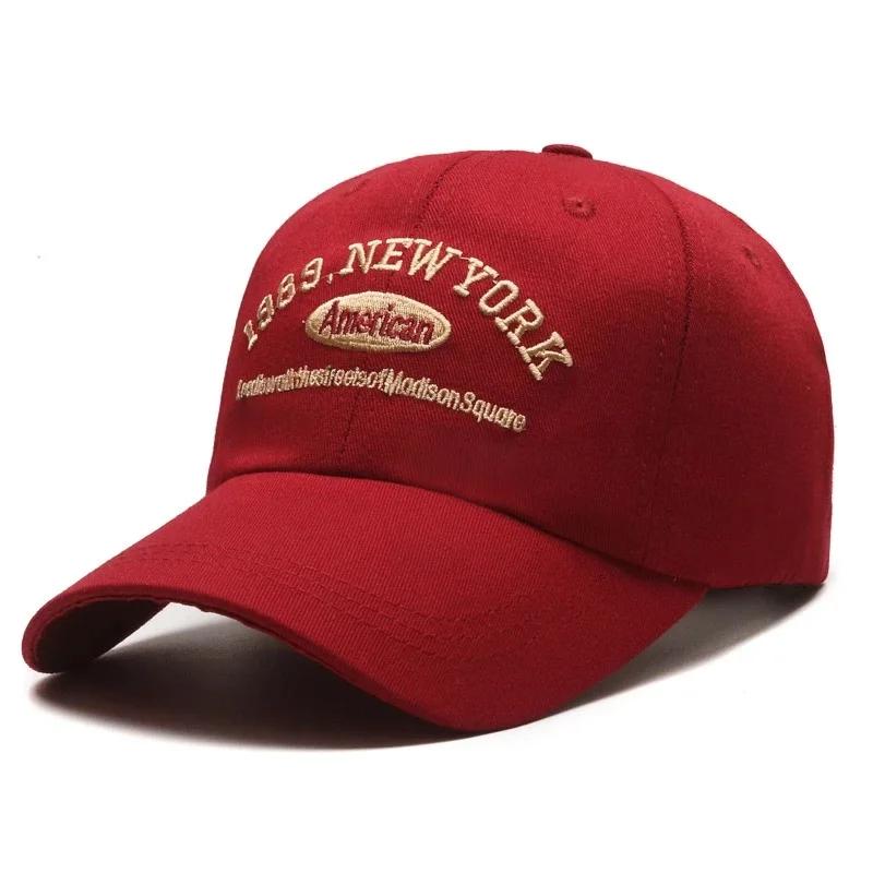 Retro Baseball Cap 100% Cotton Embroidered Adjustable Unisex Sun Hat for Outdoor, Super Bowl Party, Summer Casual Vintage Style