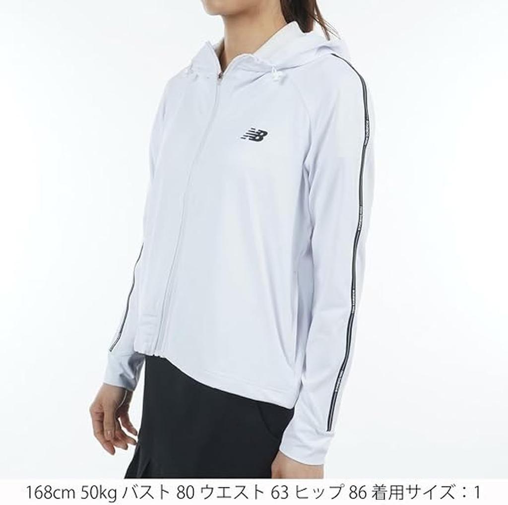 Golf Long Sleeve Sunshade Parka Quick UV 3 [New Balance] Women's (Moisture Absorbent, Drying, Protection) / 012-5162503 030_White [LL]