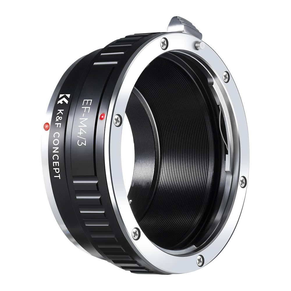Concept Lens Mount Adapter for Canon EF Mount Lenses to Micro Four Thirds Mount Micro Mount Adapter Ring K&F EOS-M4/3 Cameras, 4/3