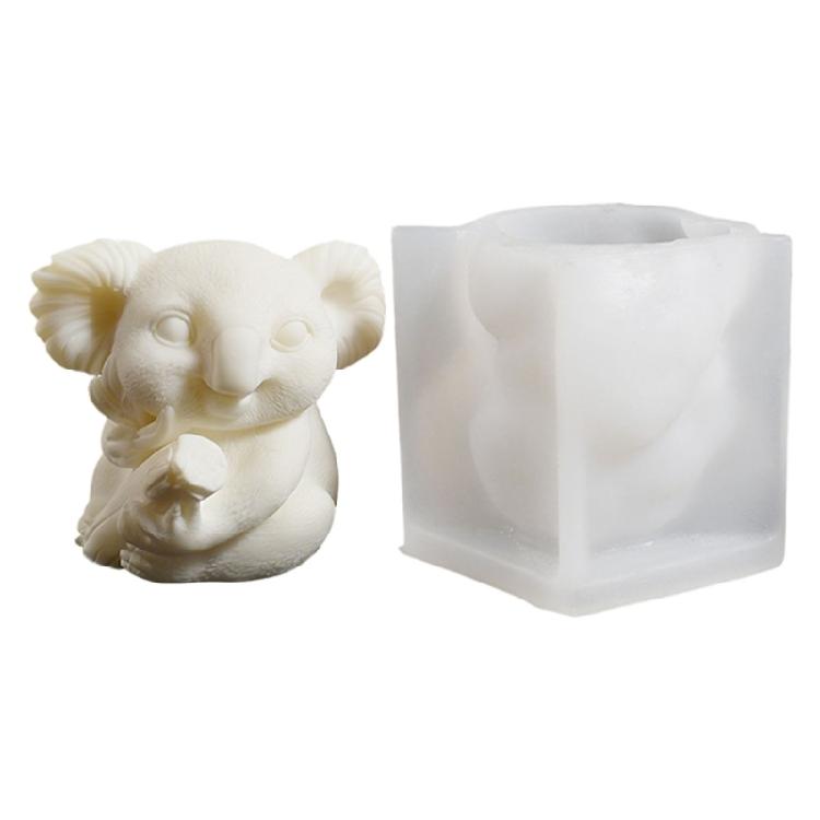 

Creative 3D Koala Shape Silicone Mold For Handmade Candle Heat Resistant Crafting Tool Ideal For Kids And Adults 1