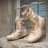 Fashion Breathable Men Desert Boots Tactical Military Boots Ultralight Combat Boots Outdoor Hiking Shoes Male Army Boot Large Size 49