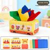 Baby Tissue Dispenser & Pull Toy for 0-1 Year Old - Educational Fun with Radishes