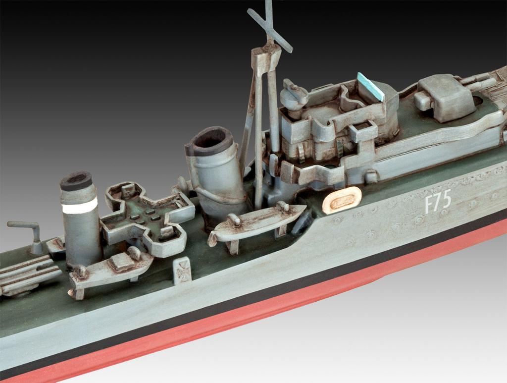 Deutscher Revell Royal Navy HMS Ark Royal Tribal-Klasse Zerstörer Plastikmodell 05149 1/720 &