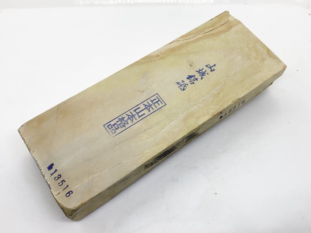 

Натуральний точильний камінь Shomotoyama Yamashiro Meiten Umegahata Середньовічний запас Nakayama колір яєчної шкаралупи Укьо-ку Муконочі-чо 30-різний #16 /1,501г