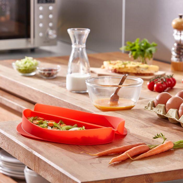 Cuit-omelette - lekue - silicone - compatible micro-ondes - résistant de -60°c à 220°c - 250 ml