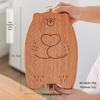 Shuke Little Bear Standable Ebony Wood Cutting Board