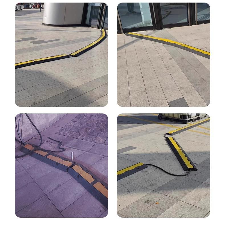 Rubber and Plastic Cable Protection Speed Bump