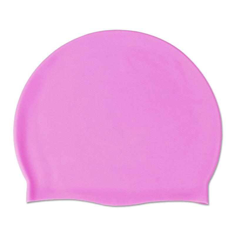 OEM Logo Non-Slip Swimming Pool Cap Hat Adults & Kids Elastic Swimming Caps Silicone Swimming Cap