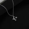 Cold Wind Eros Love Cupid'S Arrow Flash Diamond Collarbone Chain Pendant Temperament Light Luxury Bow And Arrow Necklace Tide