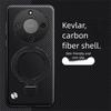 For Huawei Honor Magic 8 Lite Case Hard PU Carbon Fiber Ring Stand Magnetic Protective Back Cover For Mgaic 8 7 6 Lite Shell