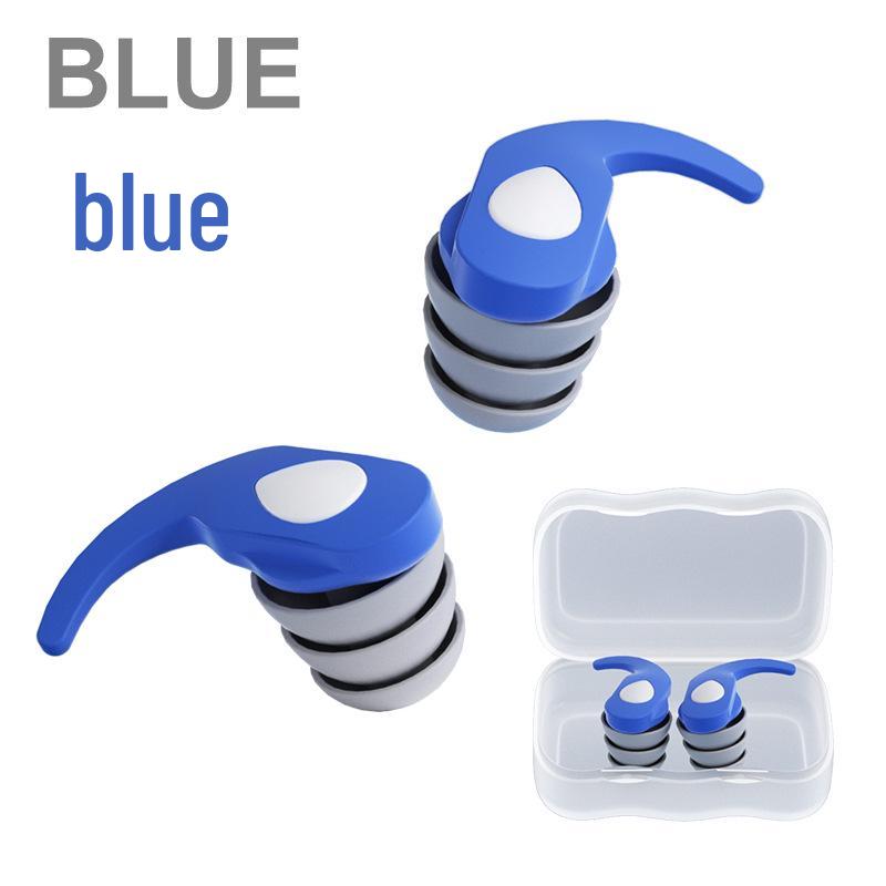 Silicone Triple-Layer Noise Cancelling Waterproof Sleep & Swim Earplugs