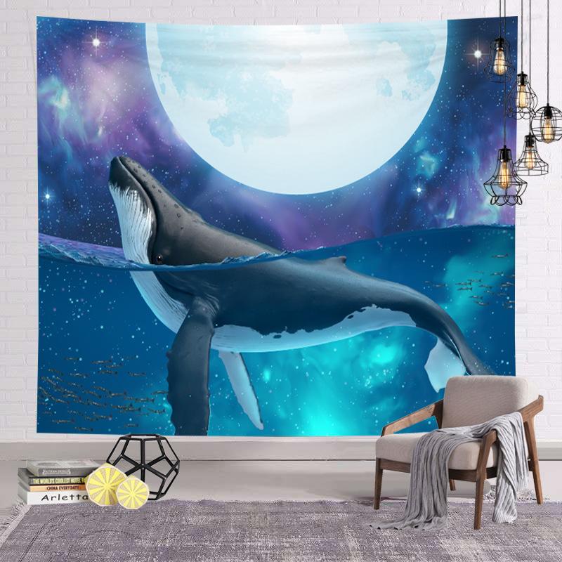 Bedroom Printed Hanging Fabric, Peach Skin Velvet Fabric, Home Background Fabric, Short Plush Decorative Tapestry