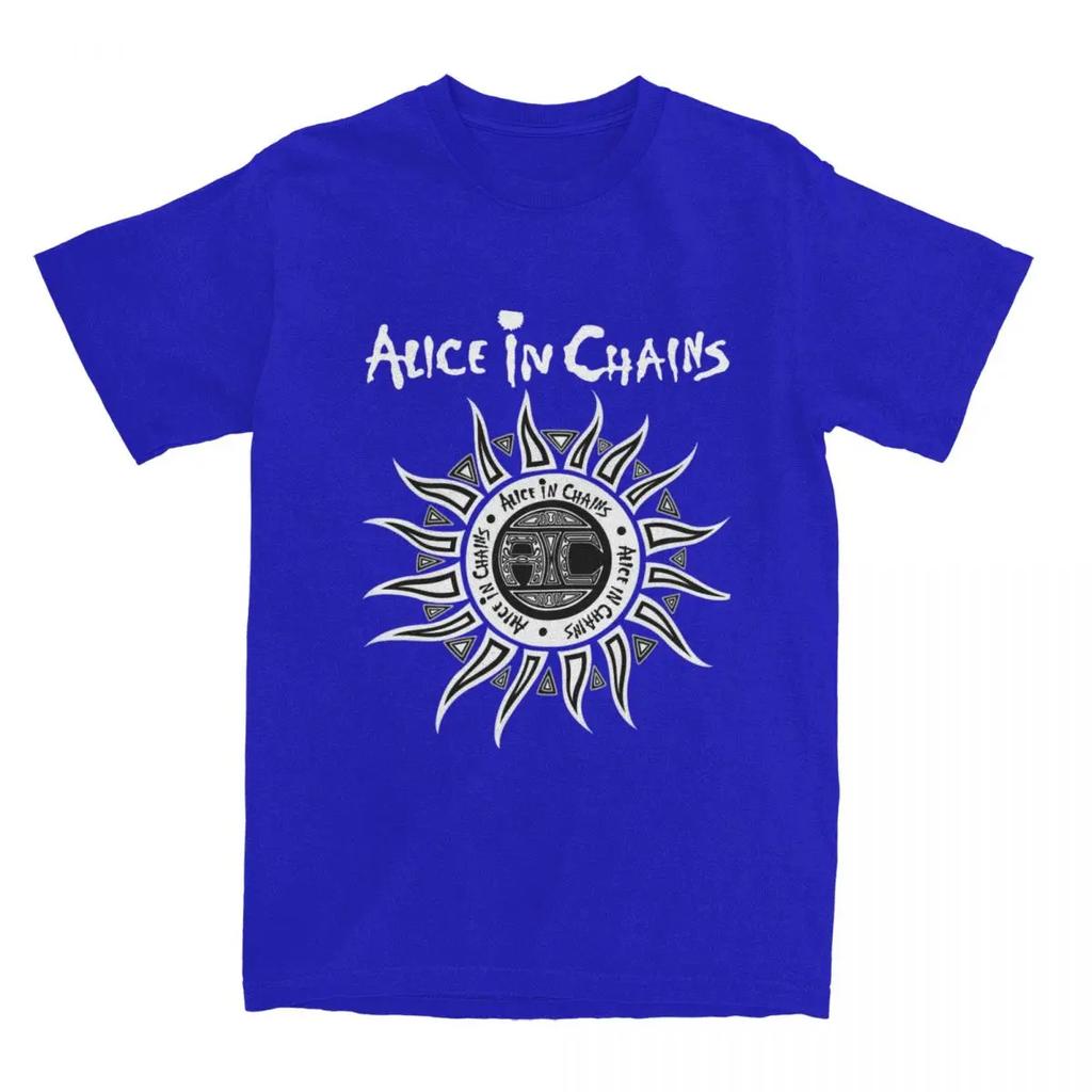 In Chains SunwoT-Shirt Summer Alice In Chains Vintage T-Shirt Cotton Popular Tee Shirt For Short Sleeves Loose Clothing