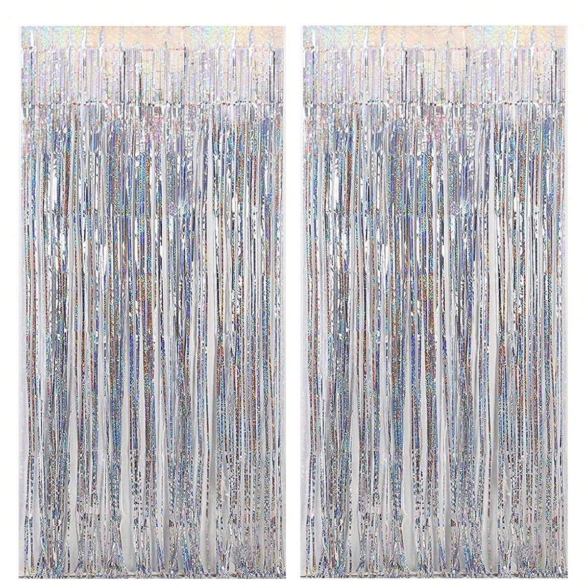 

2 шт. 2 м мишурная занавеска для мальчика, девочки, дня рождения, свадьбы, нового года, вечеринки, украшения, кисточки, фон, выпускной, день независимости