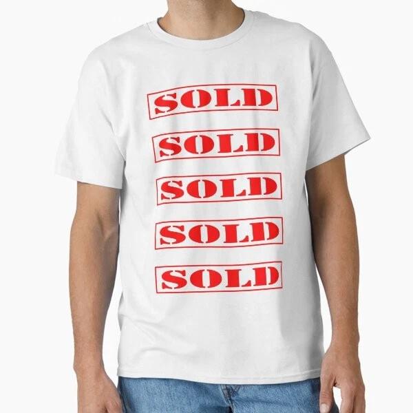 Sold Stickers Classic Tshirt Made In Usaaus Tshirt S2xl S