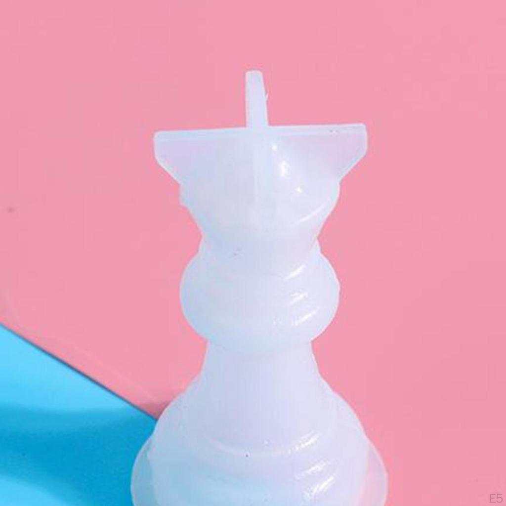 1Set Chessboard Chess Pieces Epoxy Silicone Resin Casting for Checkerboard Making DIY