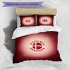 Denmark Football Printed Bedding 3 Piece Set Cozy Breathable Bed Cover Set as Housewarming Holiday Gift