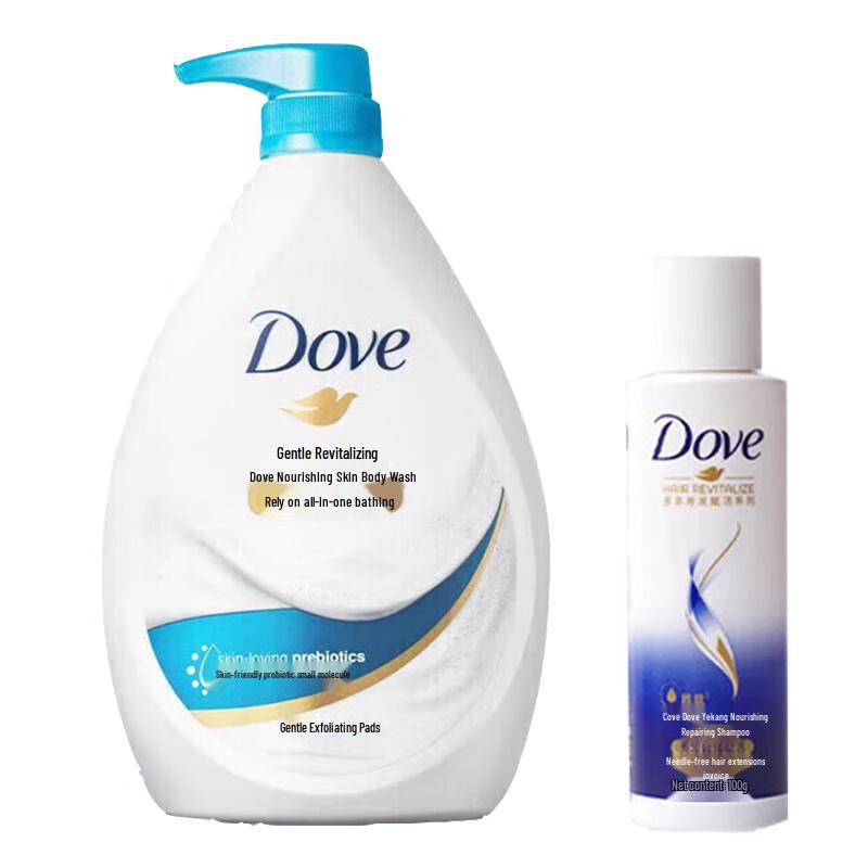 Dove Gentle Revitalizing Shower Gel & Shampoo Set
