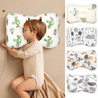 Almofadas Macias para Bebê Almofada Respirável para Bebê Estampa de Desenho Animado Apoio de Cabeça para Dormir Melhor Almofada de Amamentação para Bebê