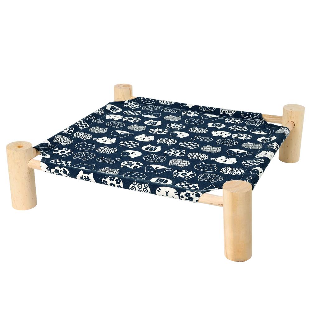 Breathable Elevated Cat Bed Wooden Cat Mat Creativity Cat/Dog Hammock  Four Seasons  Pets Furniture
