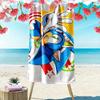 Sonic the Hedgehog Print Beach Towel, Large Soft Quick Dry Towel for Beach Camping Swimming