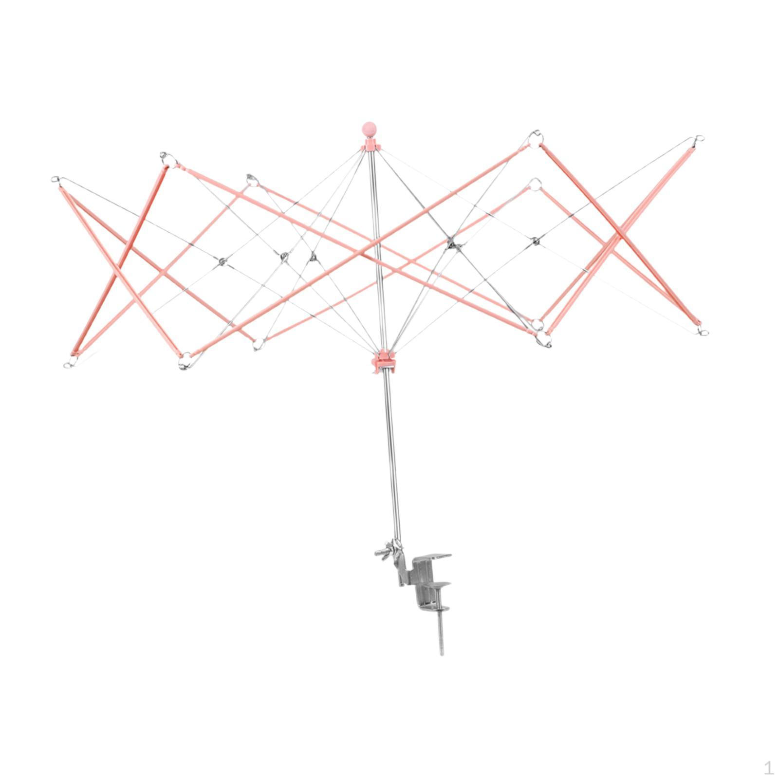 

Зонт Swift Yarn Winder Knitting Tool Accs Thread Winding Machine Crafts Sturdy Manual Wool розовый