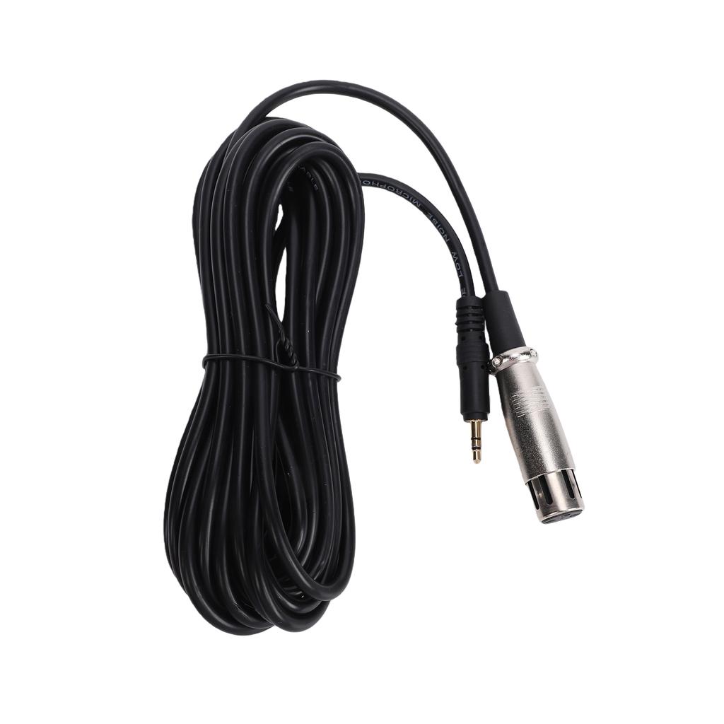 XLR to 3.5MM Cable 20 FT, OFC Microphone Adapter Cable Compatible with Condenser and Dynamic Microphones, Mixing