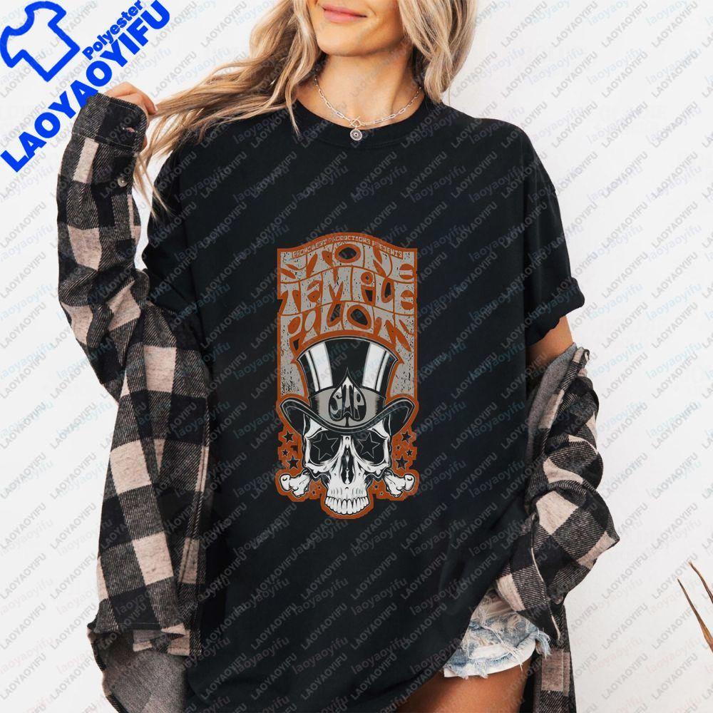Stone Temple Pilots - Summer Casual Trendy All-Purpose Short-Sleeved Unisex's and WoUnisex's Round-neck T-Shirt