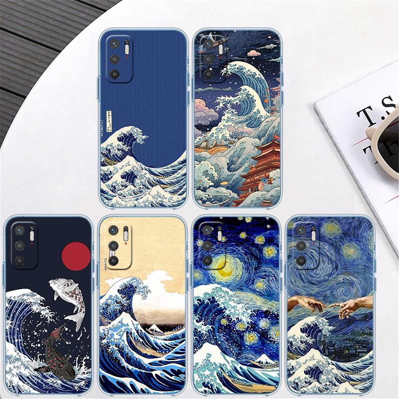 Great Wave Off Kanagawa Case for Motorola G10 G20 G30 G31 G32 G34 G35 G41 G42 G50 G51 G52 G55 G60 G60S G62 G71 G72 G75