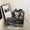 MDNG Leopard Print Semi-transparent Cosmetic & Toiletry Bag