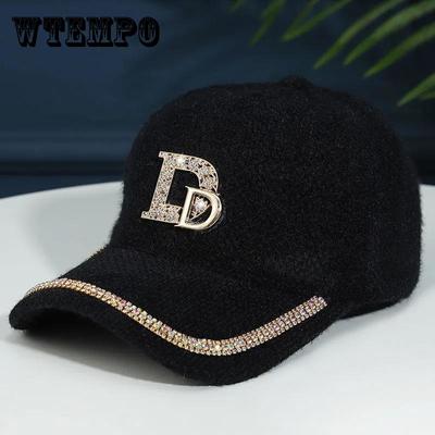 Naiste sügis- ja talvine moekübar Soe pesapallimüts, temperament tippkübar