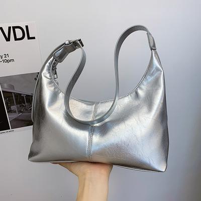 Casual Soft Surface Large-capacity Bag Women's 2025 New Fashion Shoulder Tote Bag Versatile Messenger Dumpling Bag