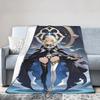 Genshin Impact Game Blanket Soft Coral Fleece Plush Healing Present Throw Blanket Bedspreads