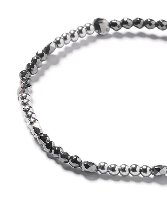 Silver Mix Stone Bracelet (PLT-BR-018_SV)