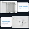 Waterproof Electrical Junction Box Plastic Project Box Enclosure Electronic Instrument Hinge Case with Mounting Plate